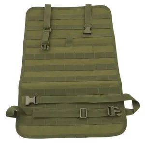 Panneau organisateur molle de dossier de siège de voiture tactique portable vert.