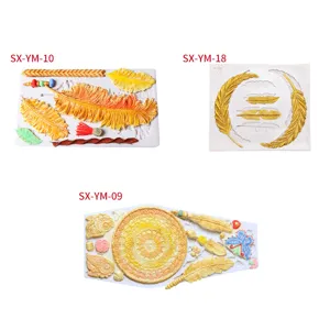 Detalles del molde de silicona con plumas y atrapasueños para herramientas de repostería.