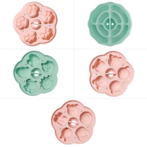 Silicone baby food mold cute pet cat paw shaped baking tool for infant rice cake biscuits