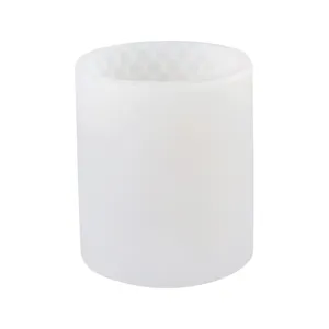 Zylinder Silikon Kerzenform fuer DIY handgemachte Seife Aroma Diffusor Gips Ornament