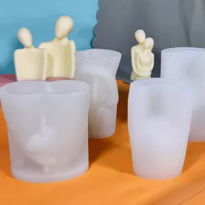 Silicone mold for handmade scented candles and aromatherapy plaster DIY craft making.