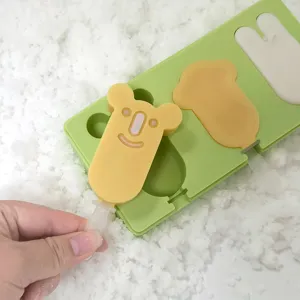 Cute silicone ice cream mold DIY popsicle maker kitchen household frozen dessert tool