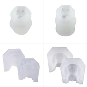 3D silicone mold for teddy dog ice cubes, epoxy resin crafts and scented candles.