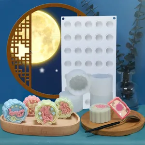 Set de moldes de silicona para pastel de luna DIY reposteria herramientas de horneado
