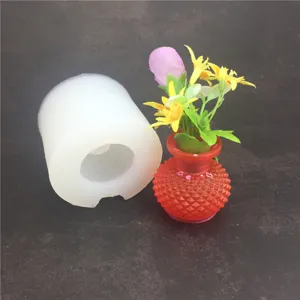 3D Vase Shape Silicone Mold For DIY Crystal Epoxy Resin Flower Pot Cake Decoration Chocolate Fondant Baking Mold