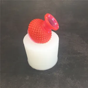 Silicone mold and resin vase craft detail view, perfect for DIY crafting and decor projects.