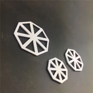 Plastic geometric baking mold set fondant cookie cutter cake decorating tools white