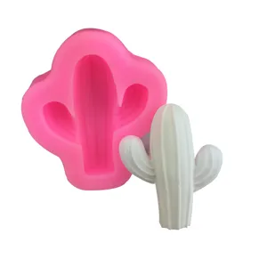 Silicone Cactus Cake Mold Mini Succulent Fondant Baking Tool Chocolate Resin Craft Mold For Pastry Decorating Home Kitchen DIY