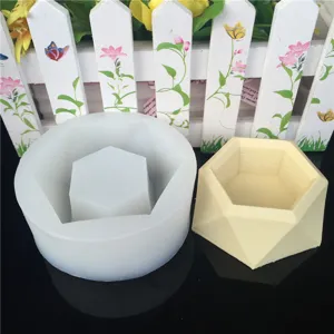 Hexagon Silicone Mold For Flower Pot Base Succulent Planter Aromatherapy Gypsum Casting Candle Chocolate Resin Craft