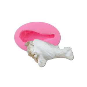 Stampo in Silicone per Fondente a Forma di Coscia di Pollo 3D Strumento da Forno DIY Cioccolato Torta H3741 Cucina Stampo Decorazione