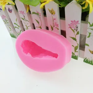 Stampo in silicone per cottura di torta fondente 3D, strumento cucina flessibile dettaglio.