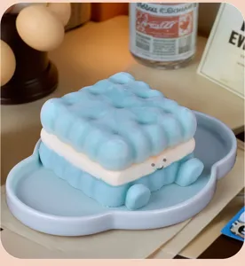 DIY 3D quadrato sandwich biscotto mousse torta stampo in silicone per cioccolato fatto a mano.