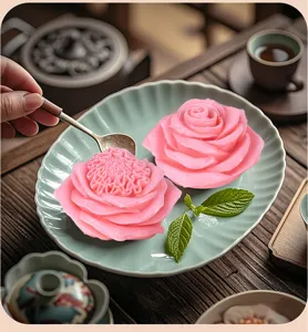 Rose silicone mold Chinese style mousse cake DIY handmade pastry baking tool kitchen accessory