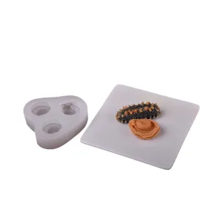 Moule en silicone pour decoration de table de plats froids concombre de mer abalone