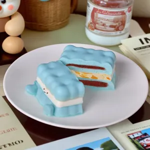 Stampo in silicone per torta mousse panino biscotto blu strumento di cottura quadrato DIY