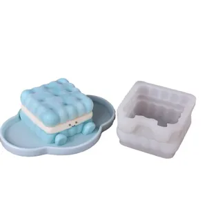 Stampo in silicone per torta mousse biscotto 3D, stampo cioccolato biscotto sandwich