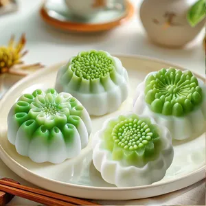 Silikon Blütenknospe Form Für Mungbohnenkuchen Lotus Mini Mondkuchen Wagashi Gebäck Form DIY Backen Werkzeug Küche Zubehör