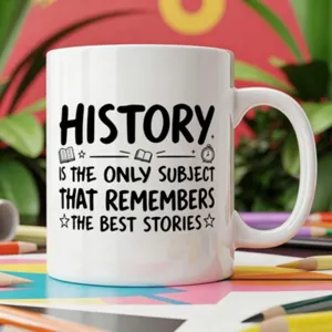 Creative Bone China Ceramic Coffee Mug With Quote Text Print Office Heat Resistant Water Cup Teacher Day Gift White Cylinder Cup