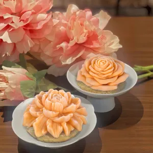 Moule à Gâteau en Silicone 3D Forme de Fleur Moules à Fondant Outils de Pâtisserie pour Mousse Gelée Chocolat Pâtisserie Artisanat DIY Accessoires de Cuisine
