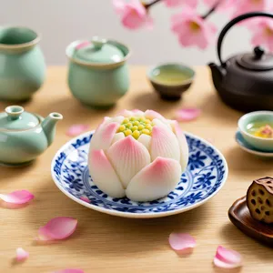 Lotus flower pastry silicone mold baking tool for handmade wagashi mung bean cake dessert DIY.