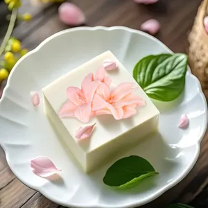Square flower mousse cake silicone mold DIY creative dessert baking mold main view display