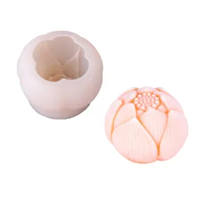 Lotus flower silicone mold set for baking Chinese pastry mochi and green bean cake
