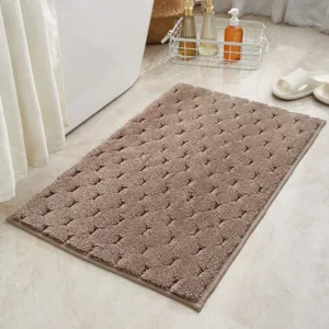 Minimalistische Einfarbige Getuftete Badezimmer Bodenmatte Saugfähige Rutschfeste Weiche Flauschige Teppich für Heim Toilette Raum Dekor