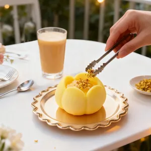 Molde de silicona en forma de flor para mousse, gelatina, pudín y delicioso helado casero.