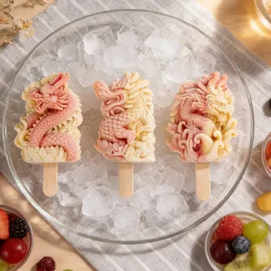 Chinese style dragon ice cream silicone mold homemade popsicle DIY kitchen cooking tool