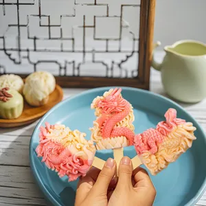 Chinese style dragon ice cream silicone mold homemade creative popsicle making tools kit