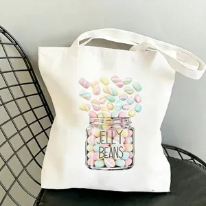 Modische bedruckte Canvas Tragetasche, Freizeit Umhängetasche für Alltag Reisen und Einkaufen.