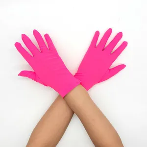 Women's pink milk silk stretch short gloves, thin performance and cycling sun protection.