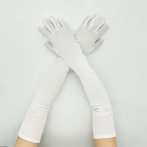Long velvet gloves winter warm stage performance vintage retro prom gloves for women