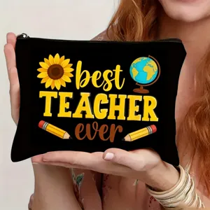 Kosmetiktasche für lehrer geschenk wiederverwendbare make up tasche reise organizer waschtasche
