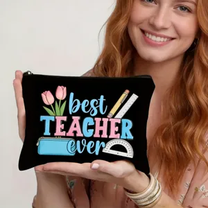 Lehrer Kosmetiktasche mit Aufdruck bedruckte Make-up Tasche für tägliche Kosmetik und Zubehör.