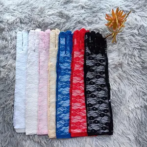 Gants en dentelle longs pour femmes ete protection solaire mariage fete elegants mode accessoires