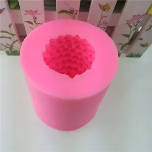Siliconen dennenappel kaars mal 3D cilindrische zeep making mal DIY ambacht taart bakken gereedschap.
