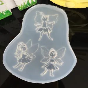 Silicone Resin Mold Mirror Cartoon Bee Prince Princess Casting Molds For DIY Phone Case Decoration Jewelry Craft Tools