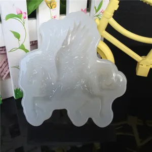 Silicone mold for resin casting winged horse shape DIY epoxy craft handmade jewelry making tool