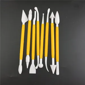 DIY Fondant Cake Decorating Tools Plastic Sculpting Modeling Pens Sugar Flower Craft Shaping Cutter Baking Kitchen Supplies