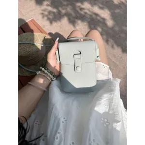 Women mini phone crossbody bag soft leather cute small shoulder bag daily casual travel purse
