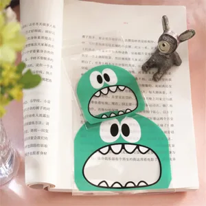 Cute monster self-adhesive bags, transparent cookie candy packaging bags for gift and party favors.