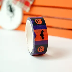 Halloween washi tape decorative masking tape for DIY crafts and journaling 1.5cm width