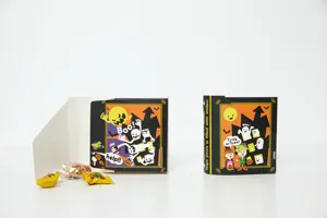 Halloween book shaped gift boxes for candy packaging and party decoration supply.