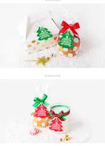 Christmas tree shaped decorative tags gift bags box set festive holiday party supplies