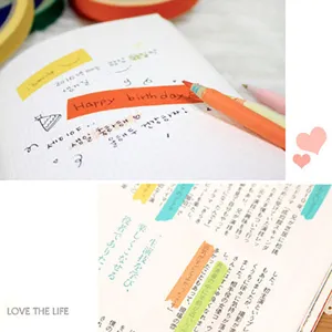 Süßes kreatives buntes abreißbares Klebeband für DIY Tagebuch und schöne Dekoration.