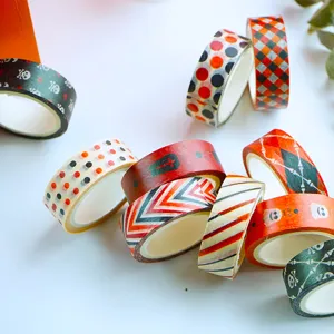 Halloween Washi Tape Set dekoratives Klebeband für DIY Tagebuch Scrapbook Kunst