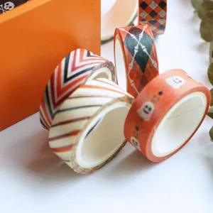 Halloween Klebeband Set dekoratives Masking Tape für DIY Tagebuch Album Scrapbooking 15mm