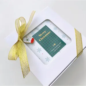 Ruban pailleté doré pour boîtes cadeaux de gâteaux, emballages et décoration de Noël.