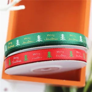 Christmas ribbon roll red green satin webbing DIY bow wrapping crafts decoration supplies 25 yards